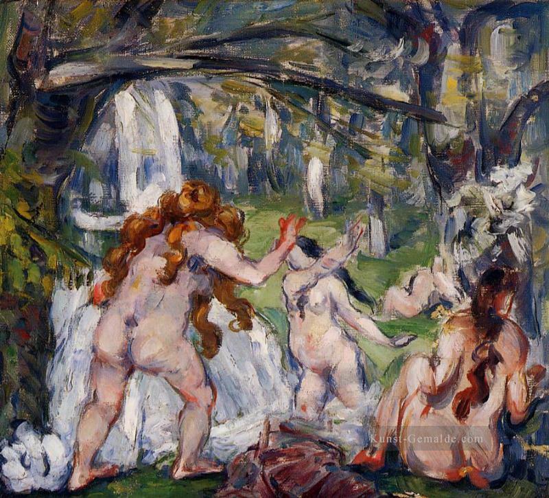 Drei Badegäste Paul Cezanne Ölgemälde